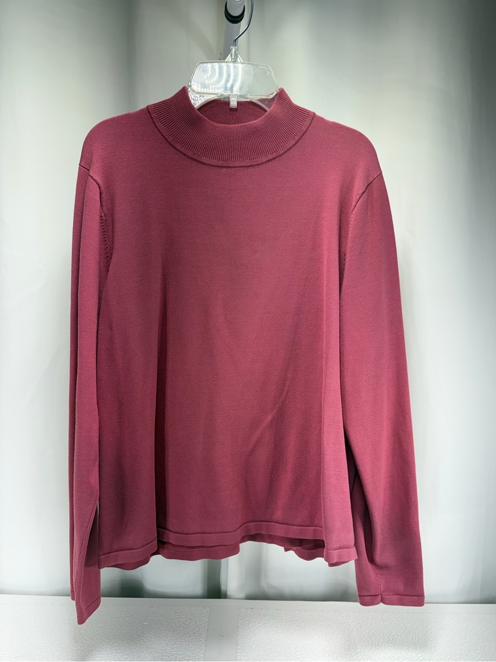Pendleton Long Sleeve Mock Neck Top - Dusty Rose 4751